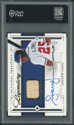 2024 Panini National Treasures Legendary Andruw Jones #LTS-AJ Autograph Relic /49