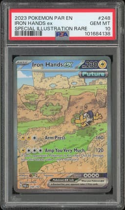 2023 Pokemon Scarlet & Violet—Paradox Rift Special Illustration Rare Iron Hands ex #248 PSA 10