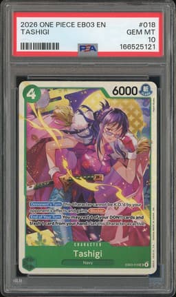One Piece Tashigi #EB03-018 Heroines Edition Alternate Art PSA 10