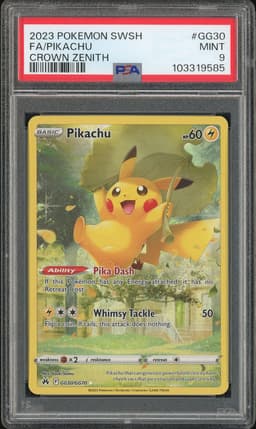 2023 Crown Zenith Galarian Gallery Pikachu #GG30 PSA 9