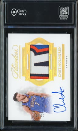 2024-25 Panini Flawless Basketball Elegance Chet Holmgren #HPA-CHT Patch Autograph /10