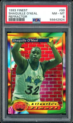 1993 Finest Shaquille O'Neal #99 Refractor PSA 8