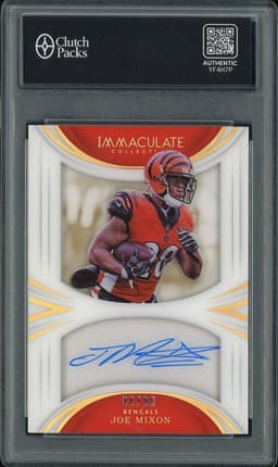 2018 Panini Immaculate Collection Joe Mixon #SS-JM Autograph /99