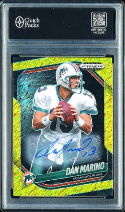 2025 Panini Prizm Black Dan Marino #81 Gold Shimmer Autograph /10