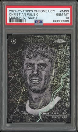 2024-25 Topps Chrome UCC Munich At Night Christian Pulisic #MN3 PSA 10