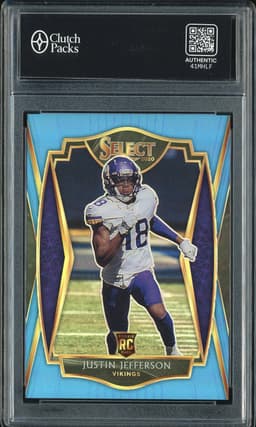 2020 Panini Select Premier Level Justin Jefferson #161 Light Blue /99