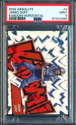 2024 Absolute Kaboom! Horizontal Jared Goff #3 PSA 9