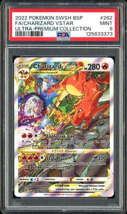 2022 Pokemon Sword & Shield Black Star Promos Charizard VSTAR #262 Full Art PSA 9
