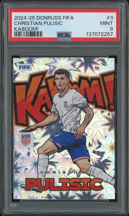 2024-25 Donruss FIFA Kaboom! Christian Pulisic #3 PSA 9