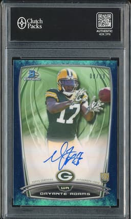 2014 Bowman Chrome Rookie Chrome Refractor Autograph Davante Adams #RCRA-DA Bubbles Refractor /99