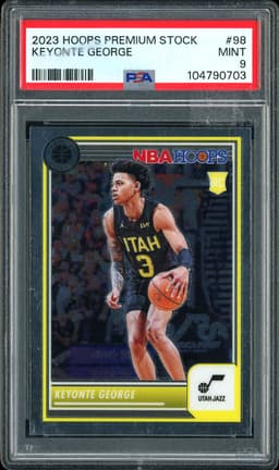 2023 Hoops Premium Stock Keyonte George #98 PSA 9