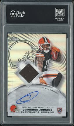 2025 Topps Chrome Rookie Patch Autograph Quinshon Judkins #RPA-QJ