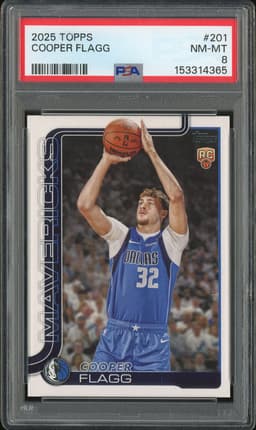 2025 Topps Flagship Cooper Flagg #201 PSA 8