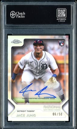2025 Topps Chrome National Sports Collectors Convention Jace Jung #JJ Autograph /50