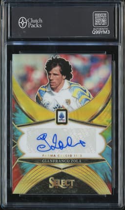 2024-25 Panini Select Serie A Signatures Gianfranco Zola #SE-GZ Tie Dye /25
