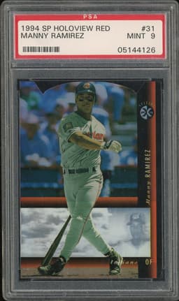 1994 SP Holoview Red Manny Ramirez #31 PSA 9