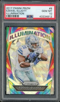 2017 Panini Prizm Illumination Ezekiel Elliott #8 PSA 10
