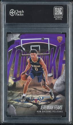 2025 Topps Chrome Youthquake Jeremiah Fears #YQ-7 Purple /75