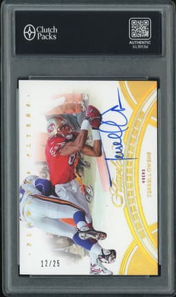 2023 Panini Flawless Flawless Flyers Terrell Owens #FF-TOW Gold Autograph /25