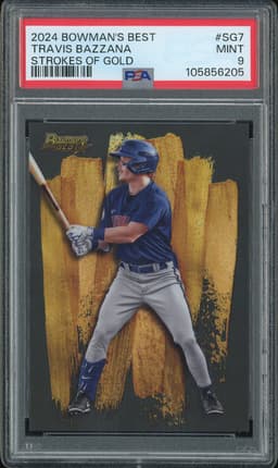 2024 Bowman's Best Strokes of Gold Travis Bazzana #SG7 PSA 9