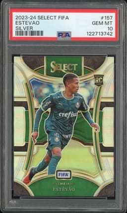 2023-24 Select FIFA Mezzanine Estêvão #157 Silver PSA 10