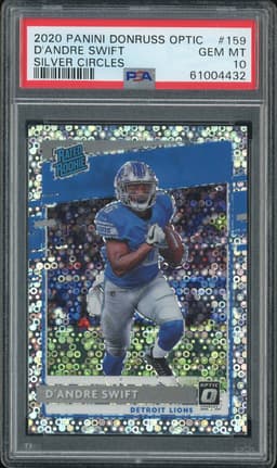 2020 Panini Donruss Optic D'Andre Swift #159 Silver Circles /125 PSA 10