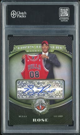 2008 Topps Treasury Derrick Rose #121 Refractor Autograph