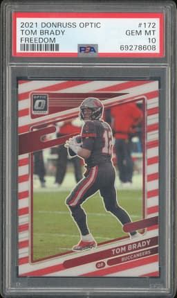 2021 Donruss Optic Freedom Tom Brady #172 PSA 10