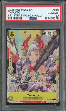 One Piece Yamato #ST13-016 Ultra Deck: The Three Brothers Illustration Box Vol.2 PSA 10