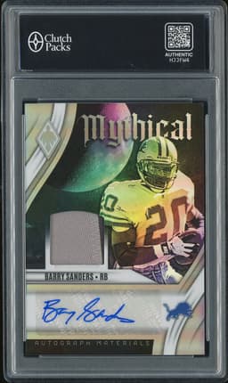 2022 Panini Phoenix Mythical Autograph Materials Barry Sanders #MAM-BS /10