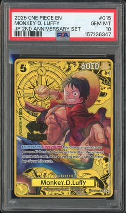 One Piece Monkey D. Luffy #ST13-015 The Three Brothers Promo PSA 10