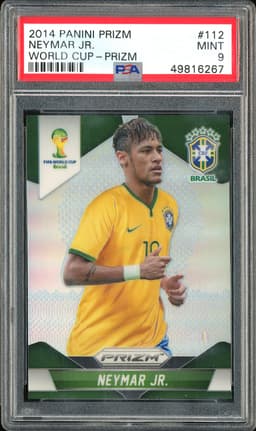 2014 Panini Prizm World Cup Prizm Neymar Jr. #112 PSA 9
