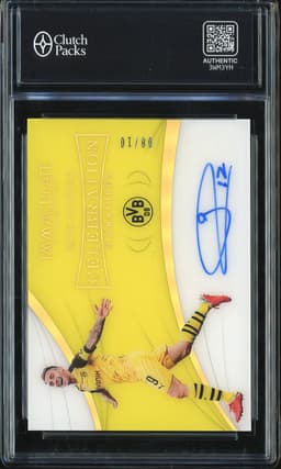 2018-19 Panini Immaculate Collection Soccer Celebration Signatures Paco Alcácer #CS-PA Autograph /80