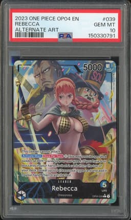 One Piece Rebecca #OP04-039 Kingdoms of Intrigue Alternate Art PSA 10