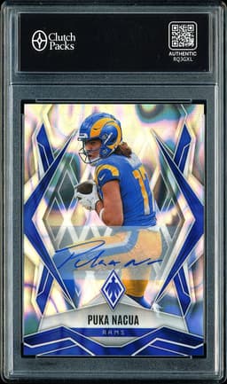 2025 Panini Phoenix Puka Nacua #119 Lava Autograph /5