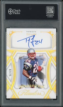 2024 Panini Flawless Honored Ink Ty Law #HI-TLW Gold /25