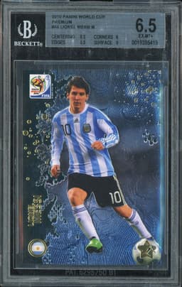 2010 Panini World Cup Premium Lionel Messi #44 BGS 6.5