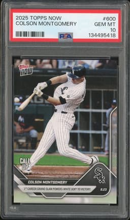 2025 Topps Now Colson Montgomery #600 PSA 10