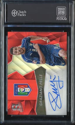 2016-17 Panini Spectra Graziano Pelle #S-GPE Red Autograph /65