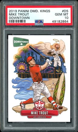 2019 Panini Diamond Kings Downtown Mike Trout #D5 PSA 10
