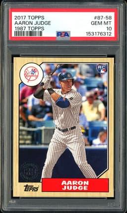 2017 Topps 1987 Topps Aaron Judge #87-58 PSA 10