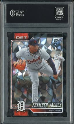 2026 Topps Series Two Framber Valdez #380 Black Diamante Foil /10
