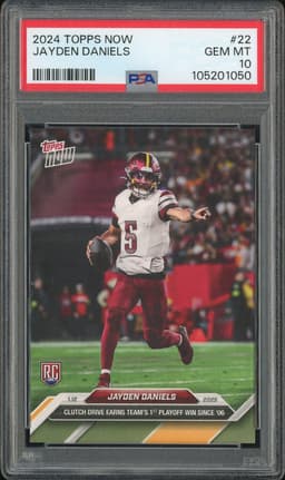 2024 Topps Now Jayden Daniels #22 PSA 10