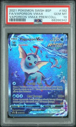 #182 FULL ART/VAPOREON VMAX