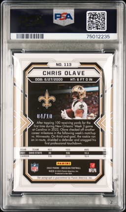 #113 CHRIS OLAVE