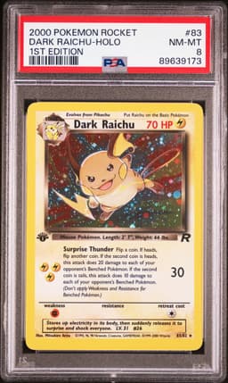#83 DARK RAICHU-HOLO