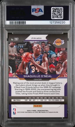 #207 SHAQUILLE O'NEAL