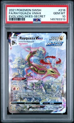 #218 FULL ART/RAYQUAZA VMAX