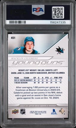 #451 MACKLIN CELEBRINI