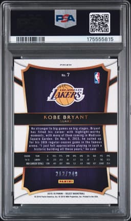 #7 KOBE BRYANT